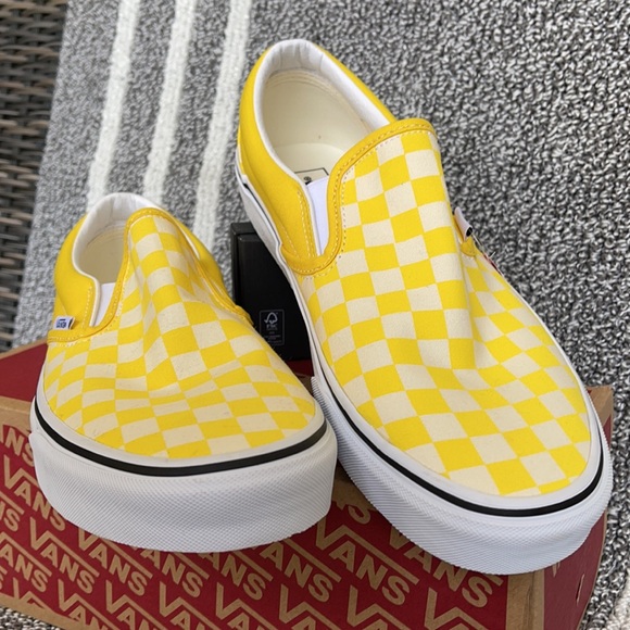 Vans Classic Slip-On Checkerboard Cybrylwtrwt MENS - Picture 8 of 16